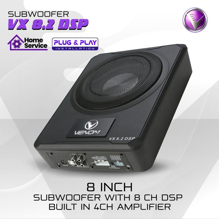 Gambar Venom VX 8.2 DSP (Sub kolong 8 inch built in DSP) Speakers Speaker dari Venom Audio Kota Administrasi Jakarta Utara Tokopedia