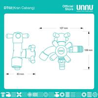 Gambar UNNU Kran Cabang - DT02 1/2" dari UNNU.official Kab. Gresik 3 Tokopedia