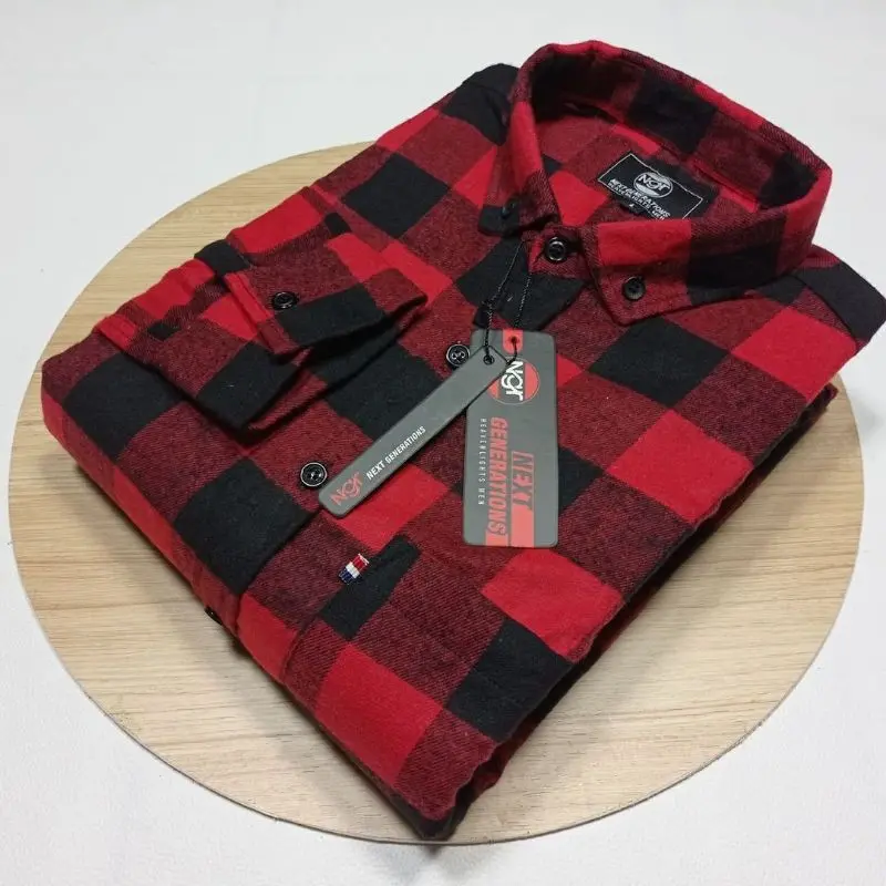 KEMEJA FLANEL LENGAN PANJANG PRIA WANITA UNISEX FLANNEL IMPORT MOTIF KOTAK KOTAK TERLARIS 2025 4