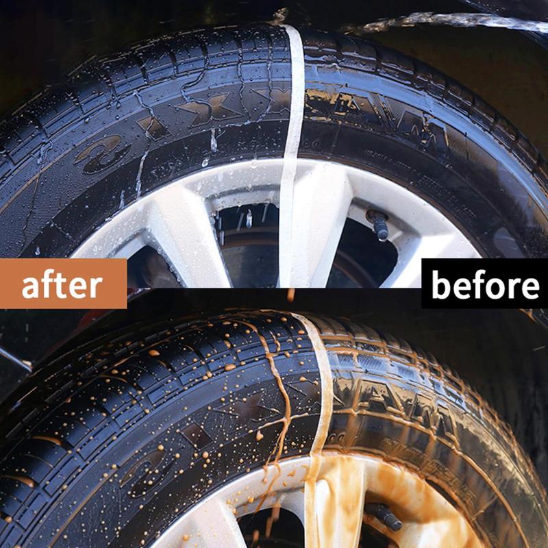 Car Tire Cleaner, 150ml Wheel Type Gloss Spray, Tire Polish Sealing Wax, Hydrophobic Tire Coating 6