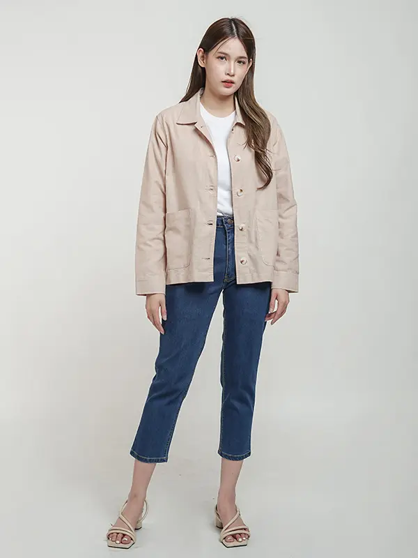 DUST Outer Nayana (D. 56149) - Outer Wanita Lengan Panjang - Outer Wanita Polos 1