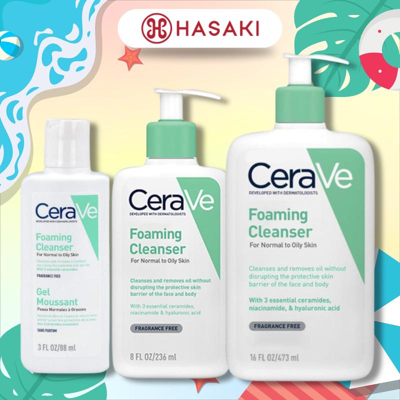 Sữa Rửa Mặt CeraVe Cho Da Thường Đến Da Dầu | HASAKI BEAUTY Skincare