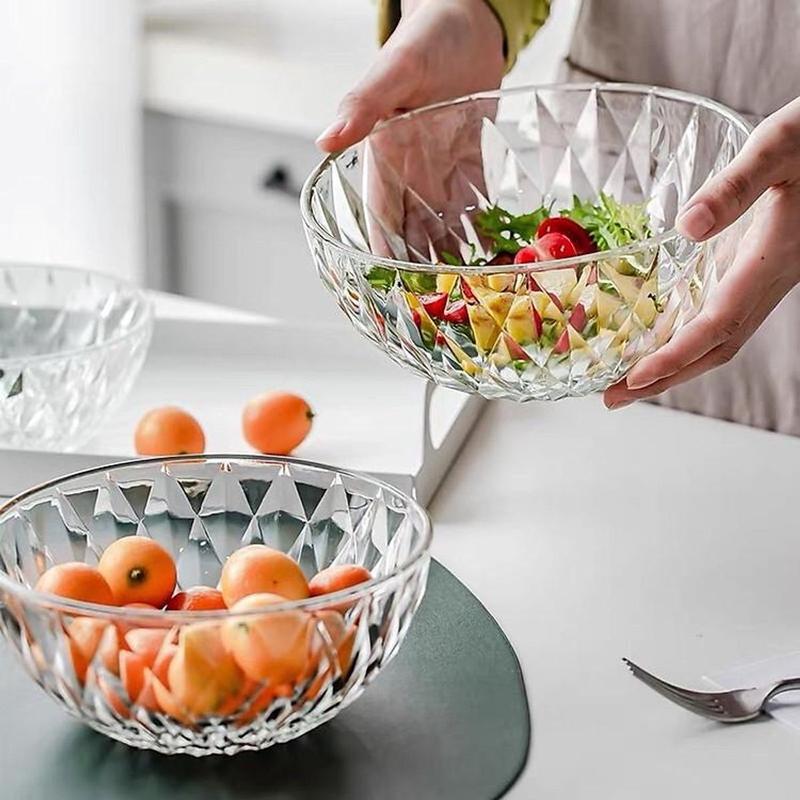 Bát tô thủy tinh cao cấp họa tiết kim cươnġ siêu đẹp 20cm là 1 cái 0