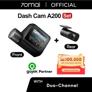 70mai Dash Cam A200 Set Dual-Channel 1080P HDR Fov 130 70mai Night Owl Vision