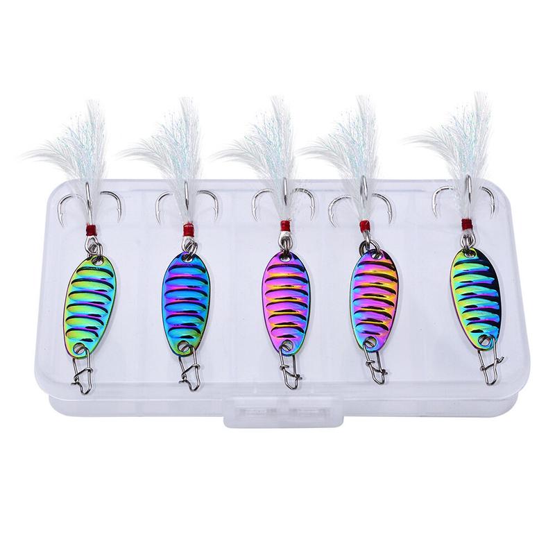 Product Introduction of PROBEROS-Mồi Câu Cá 1.5 G-10G, Mồi Rung Kim Loại, Con Quay Bắn Dài, Muỗng Jig, Mồi Cứng Có Lông Vũ, Lưỡi Câu BKB, Dụng Cụ Câu Cá DW560, 1 Cái 16