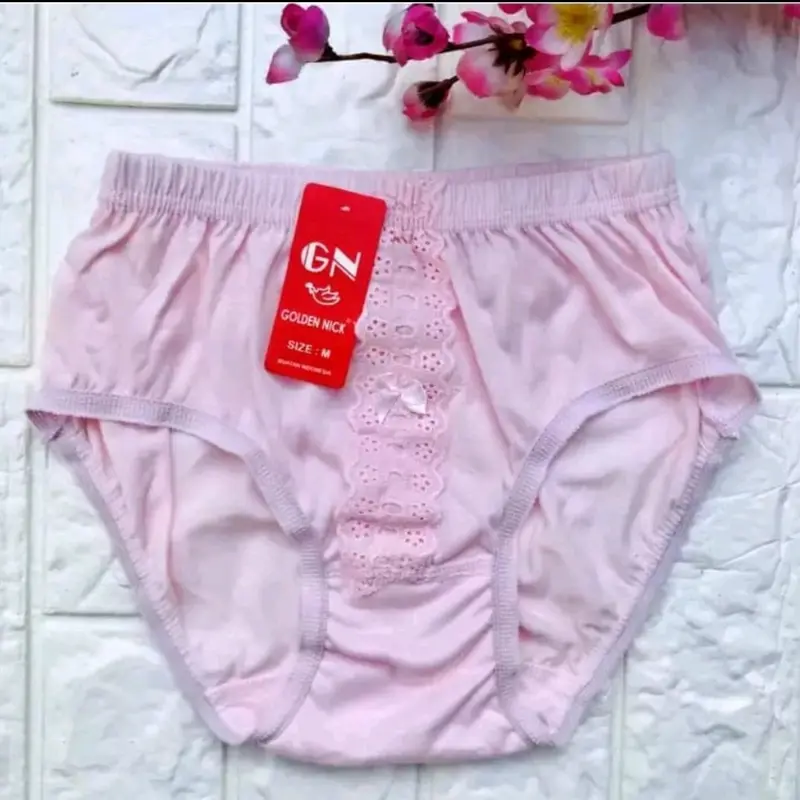 Grosir 12Pcs / 1Lusin - Celana Dalam CD Wanita Dewasa Katun Merk Golden Nick Renda - M L XL XXL 2