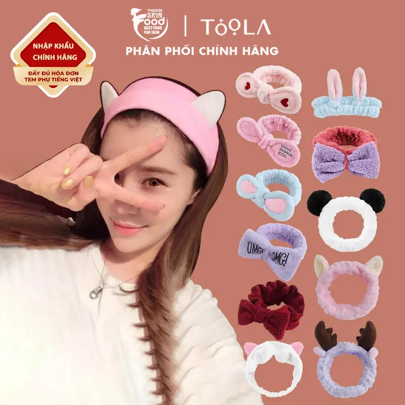 [NHẬP KHẨU] Băng Đô Thời Trang Họa Tiết Xinh Xắn Phong Cách Hàn Quốc TOOLA Hair Holder Headband (Màu ngẫu nhiên) Phụ Kiện 0