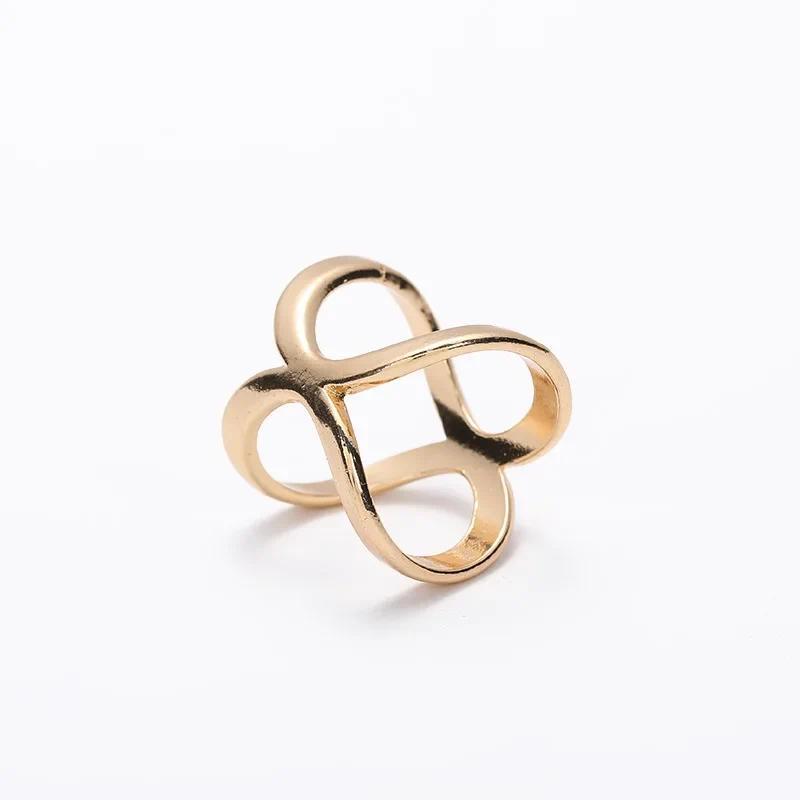 Fashion Cross Scarf Clip X Shape Metal Brooches For Women Hollow Bow Scarves Buckle Holder Shawls Jewelry Clothing Accessories 5