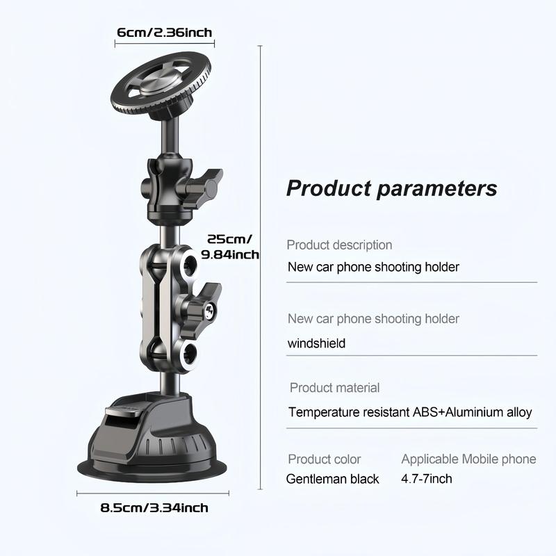 Product Introduction of Universal Car Magnetic Phone Holder, 360° Adjustable Strong Grip Car Phone Holder, Easy Installation, Safe Secure Mount for Mobile Devices 1