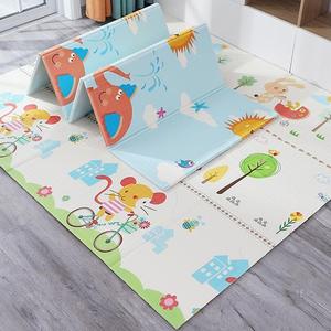 Thảm xốp cho bé gấp gọn GutyKids trải sàn XPE, kích thước 1m8x2m dày 3mm , họa tiết hai mặt, chống thấm mốc, trơn trượt hiệu quả thảm  xốp