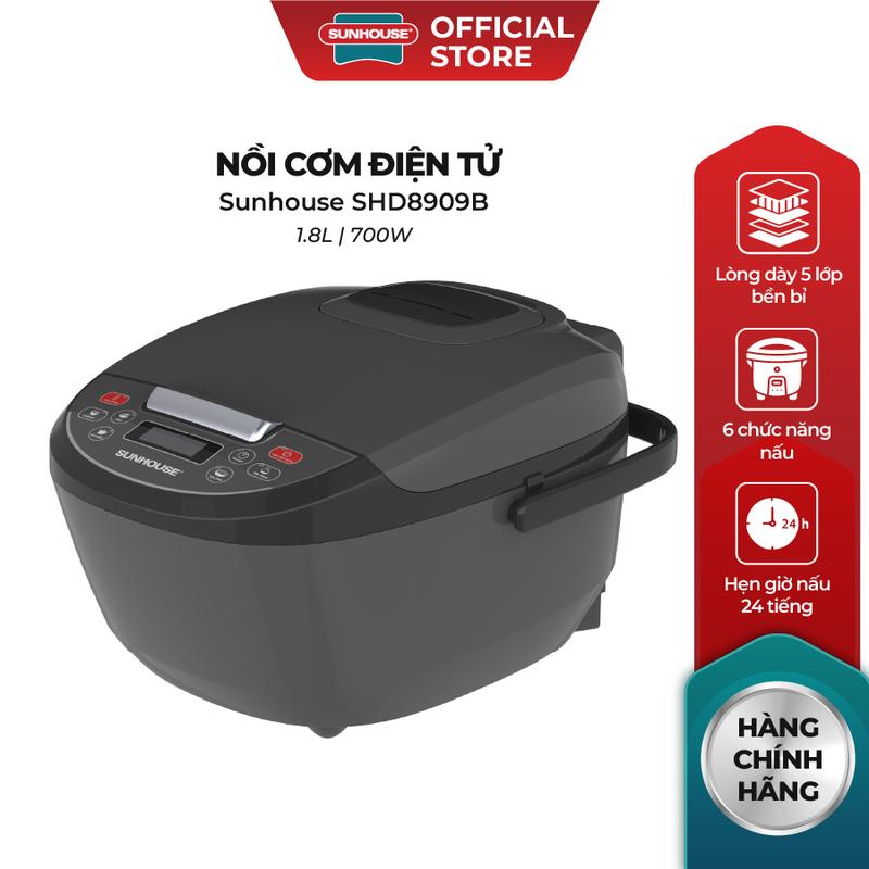 Quyenleo Nồi cơm điện tử 1.8L Sunhouse SHD8909B