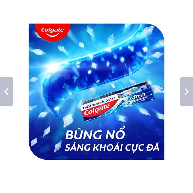 Kem đánh răng Colgate MaxFresh hương bạc hà 225g - Ngừa sâu răng, trắng răng, hơi thở thơm mát 3