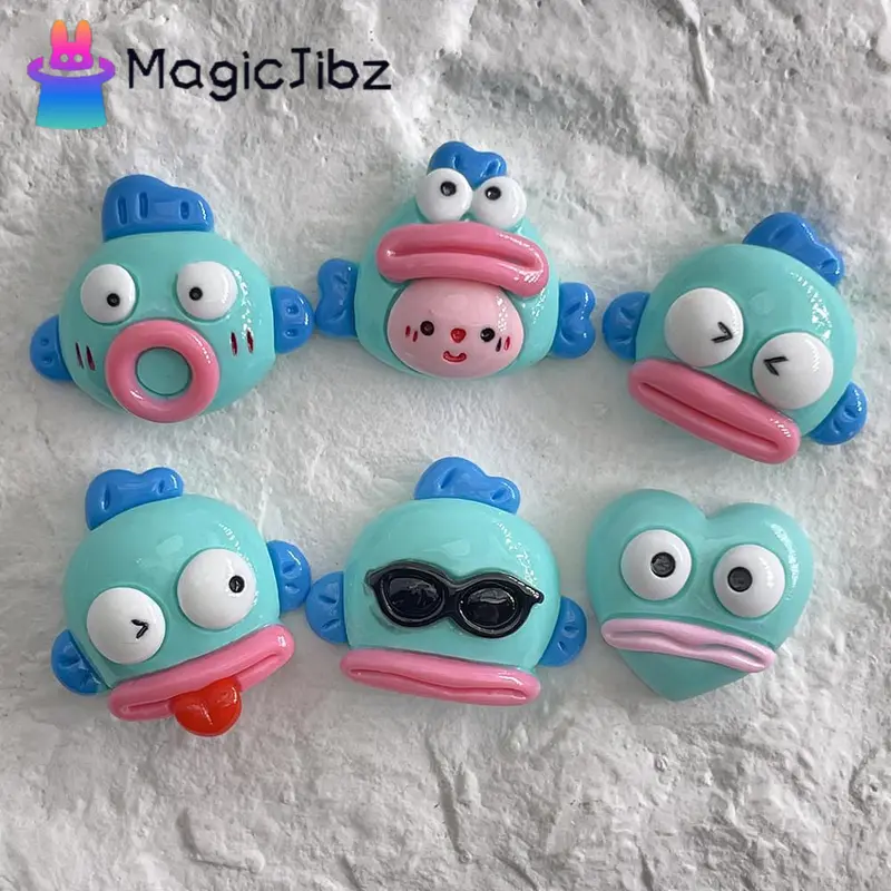 Khóa Giày, Thiết Kế Cá Nhảy Hoạt Hình Jibbitz Chéo, Phụ Kiện Tự Làm, Charm Croc, Nút Đồ Trang Trí Jibbitz 0
