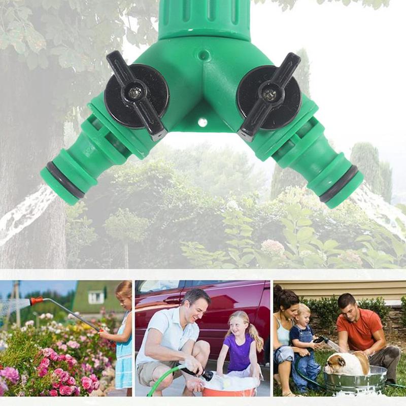 Switch Valve Diverter Joint Diverter Outdoor Garden Water Pipe Faucet Diverter Double Adapter Connector 5