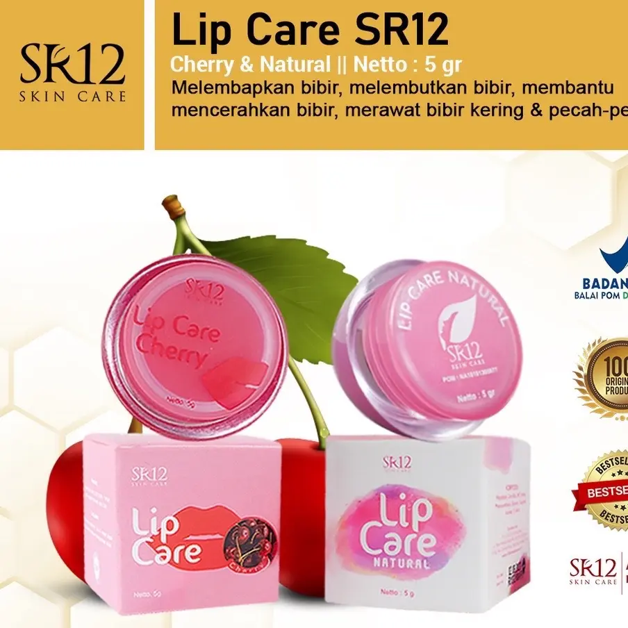 Best seller Lipcare SR12 / Pelembab bibir Bibir Pecah-pecah Bibir Gelap