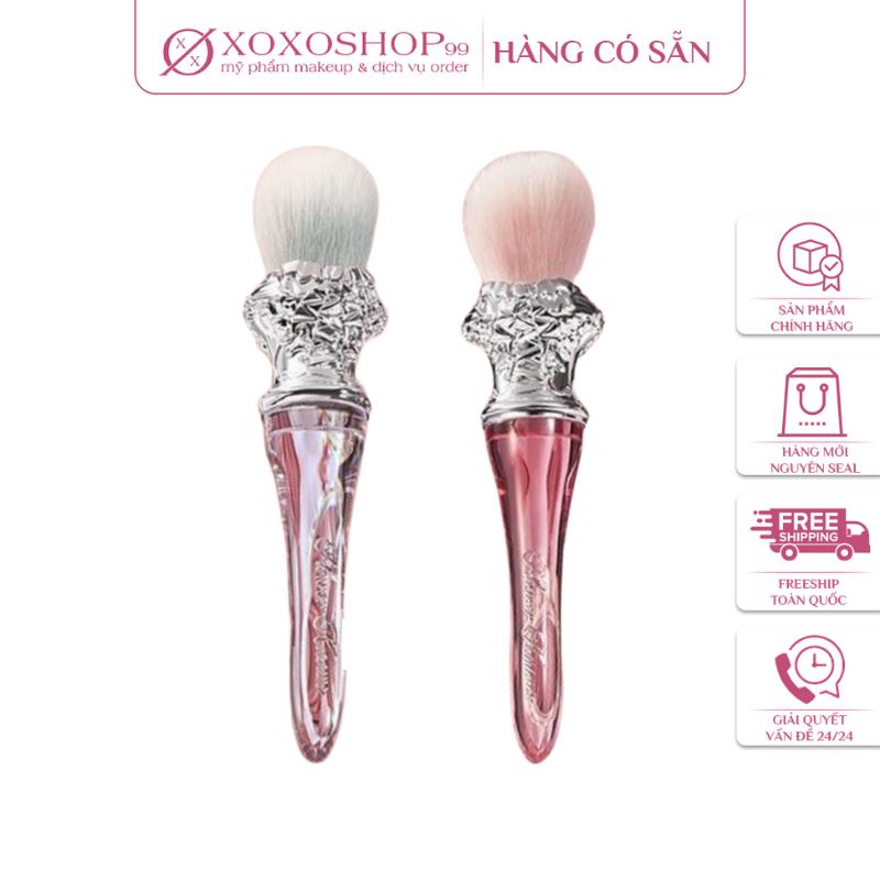 Cọ trang điểm Swan Ballet Flower Knows - tán má hồng lông mềm mịn 2 loại