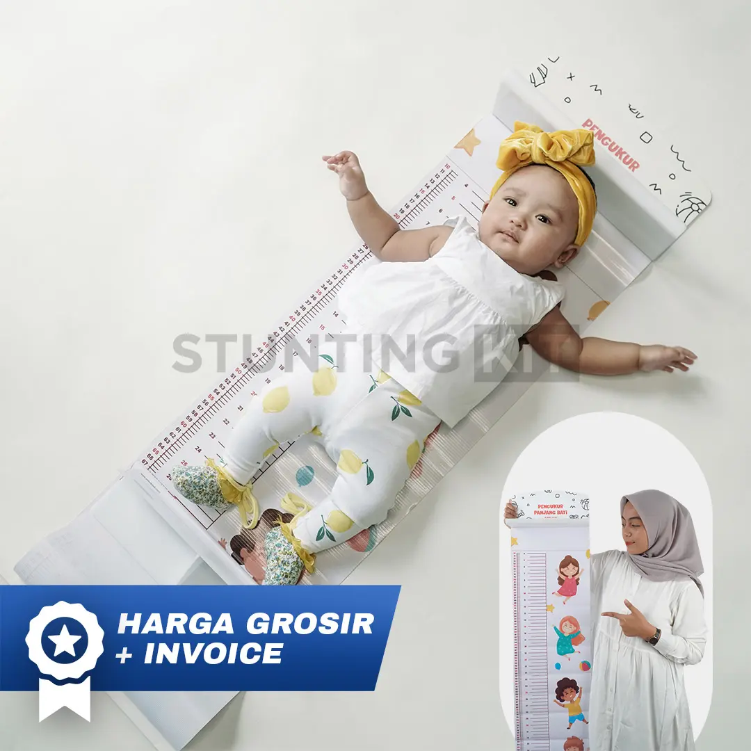 Pengukur Panjang Bayi PLAYFUL WHITE di Rumah/Infant Ruler/Pengukur Bayi/Kado Bayi/Infant Ruler/Panjang Bayi