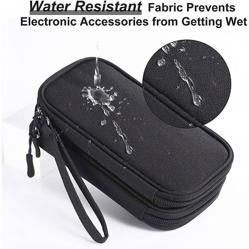 Product Introduction of Data Cable Organizer Pouch Double Layer Large Capacity Storage Bag Professional Headset USB Cable Organizer Bag, Electronics Finishing Expert Travel Portable Makeup Cover Digital Accessory Waterproof Oxford Cloth Case 47
