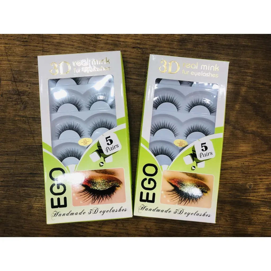 LÔNG MI EGO - 3D Real Mink Fur Eyelashes ( Hộp 5 Cặp )