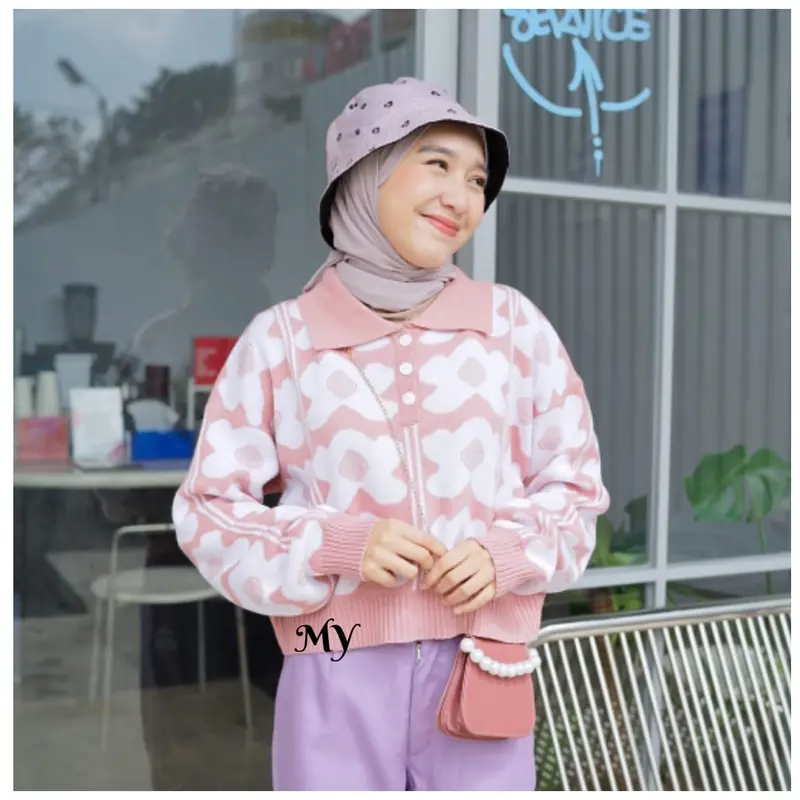 Sweater Rajut Wanita Amelia Daisy Blouse 3
