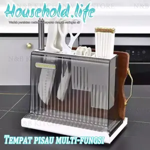 Rak Pisau Dapur, Rak Sumpit Sumpit, Rak Multi Fungsi, Gaya Menebal, Bisa COD Kitchenware