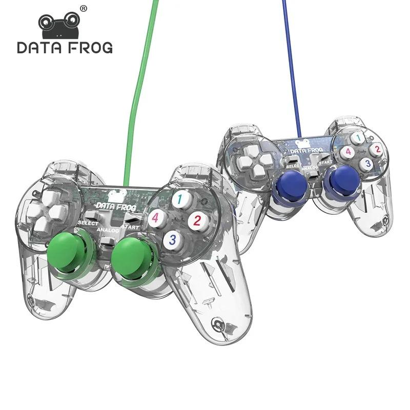 Joystick, DATA FROG, ตัวควบคุม USB แบบมีสาย, สำหรับพีซี, เพลย์สเตชัน ...