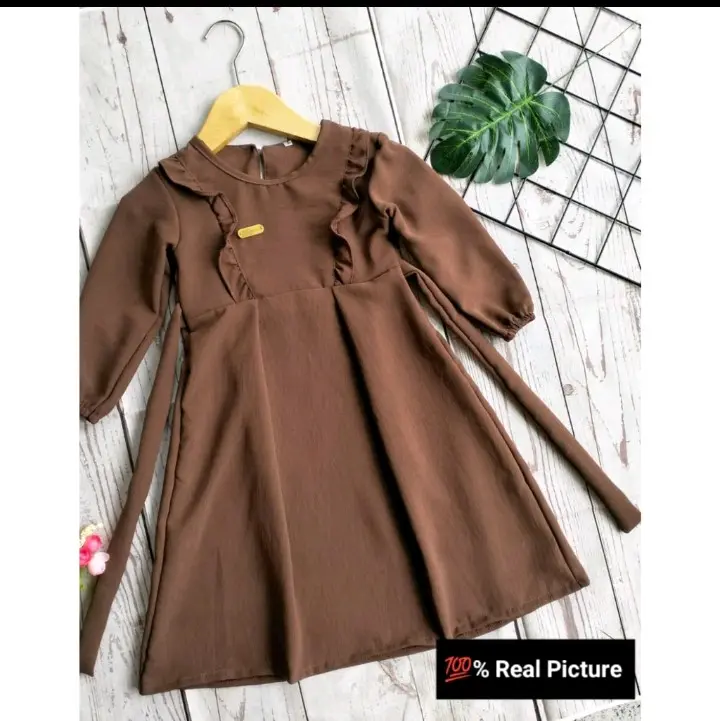 Gamis Anak Adiba/ Gamis anak crinckle air flow premium/Gamis anak 1-9tahun/Gamis anak terbaru 2023 3
