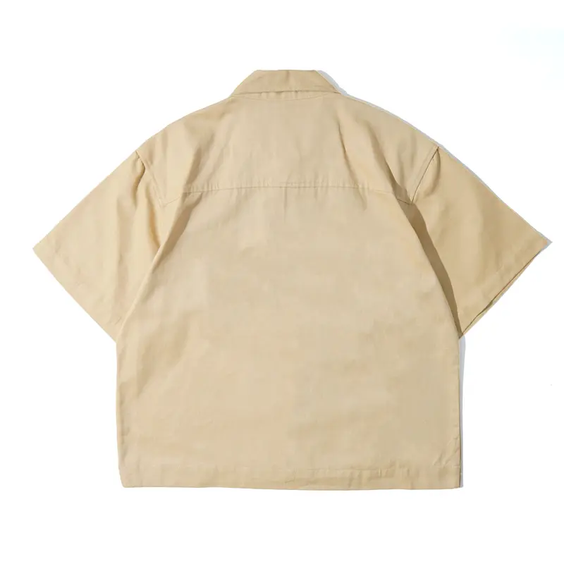 Kemeja Mechanic | Boxy Fit | Vivaldi | Cream | Brainsgland 1