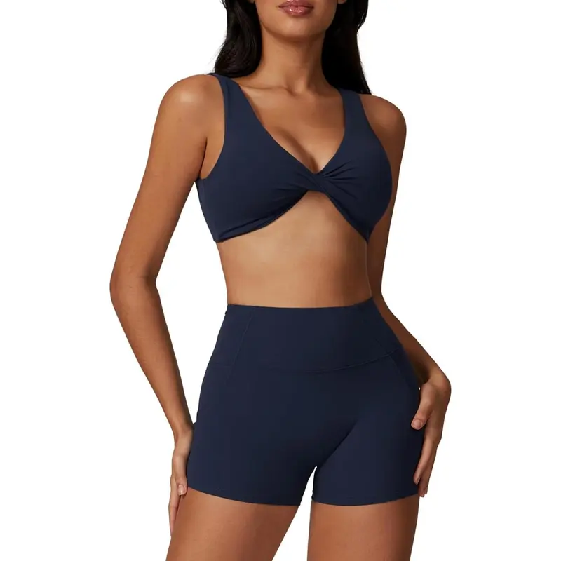 Aazon.co: ABOCIW Workout Sets For Woen 2 Piece Yoga Outfits Padded - View #3