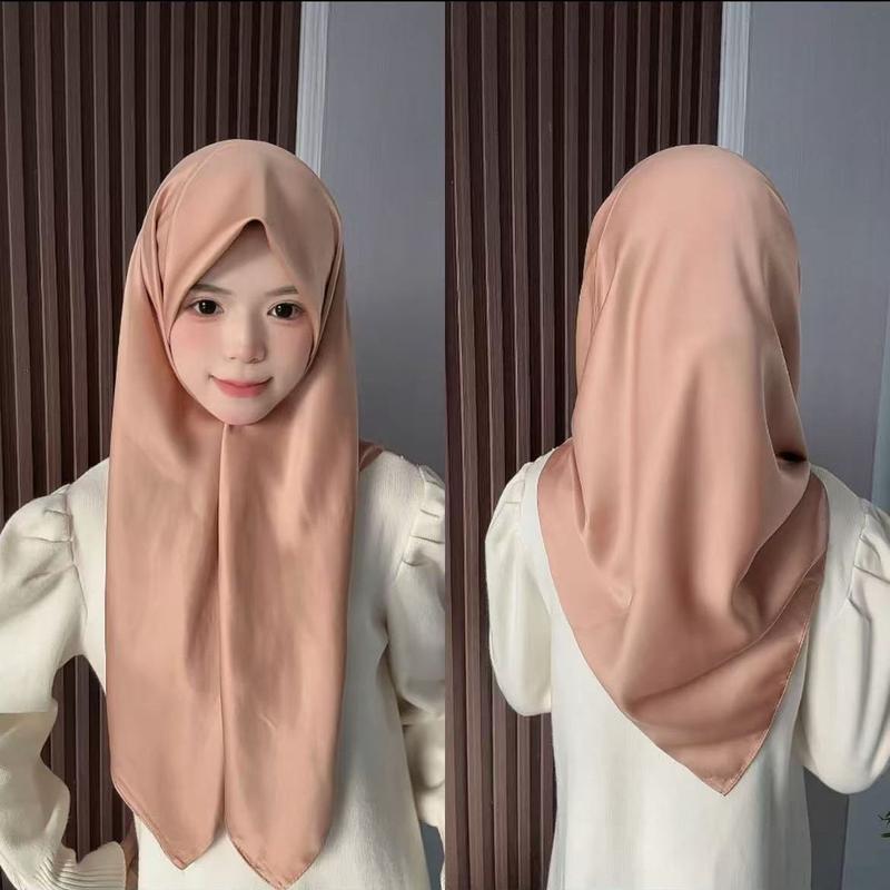 Product Introduction of New Muslim satin square scarf casual scarf fashion scarf solid color full collection tudung  selendang  letak  atas  bahu rida'  untuk  lelaki jersey  shawl chiffon  shawl travis  scott  hat suspenders  skirt chiffon  silk  shawl mantilla  veil sahara  sh 4
