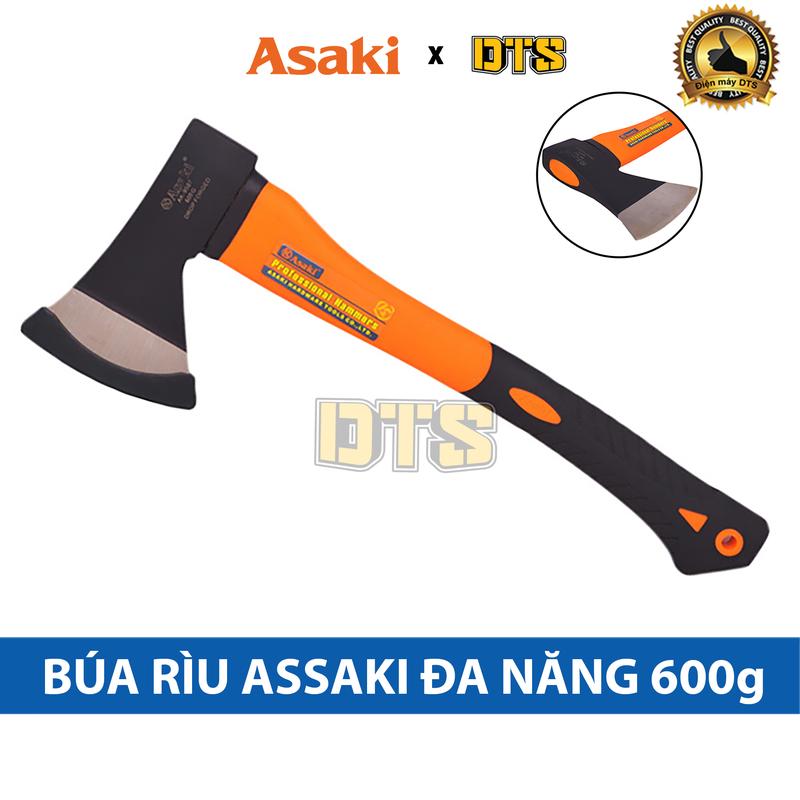 Búa Rìu Asaki bổ củi, chặt cây, làm vườn, thoát hiểm, cứu hộ đa năng 600G