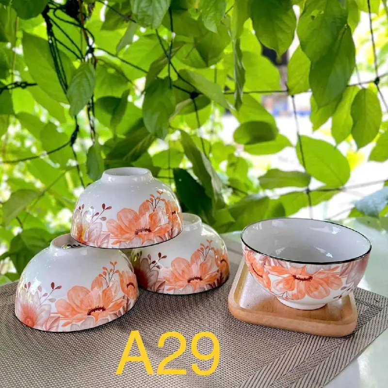 20Chén sứ cao cấp, men sáng bóng loại 1, hoạ tiết sắc nét có nhiều mẫu ạ. 5