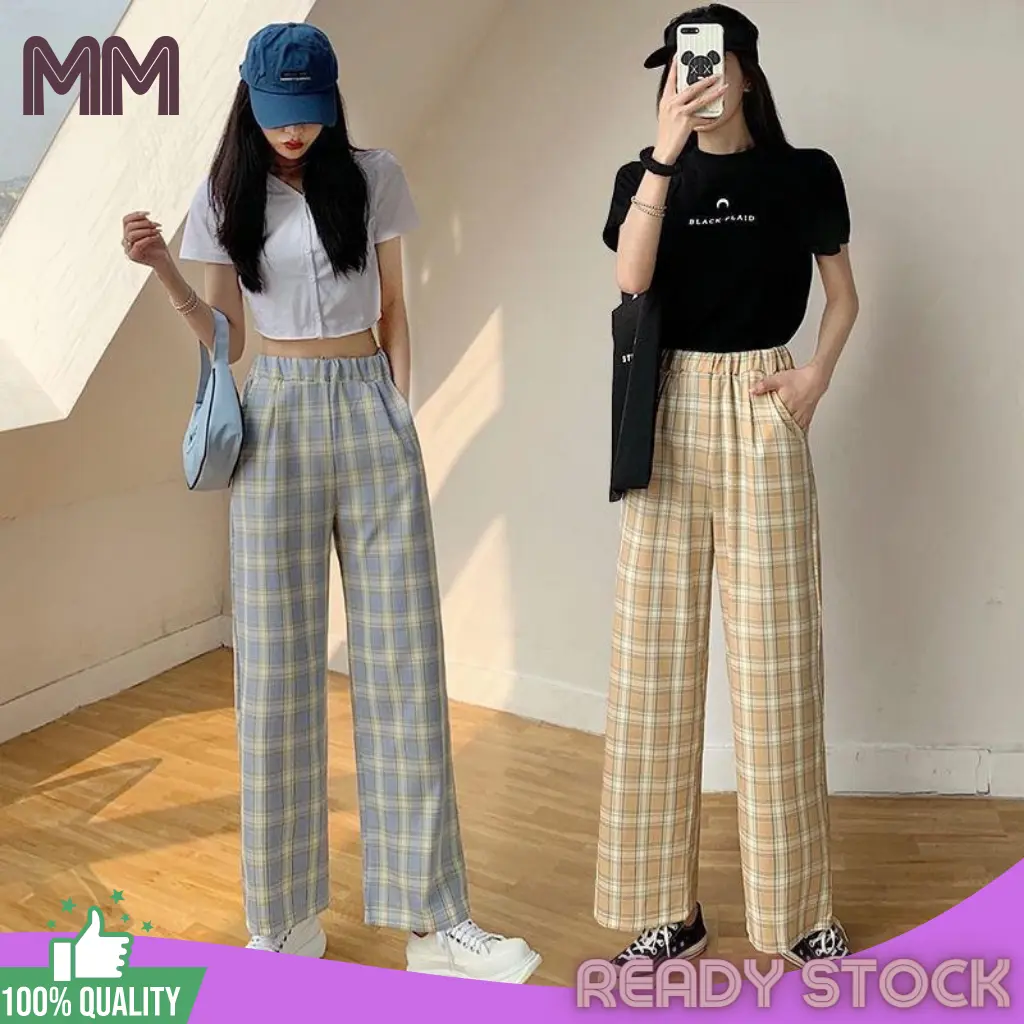 Wide leg pants women casual pants new Korean style  high waist straight casual loose