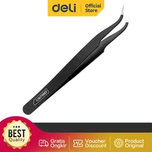 Deli Pinset Tip Lengkung/Lurus Stainless Steel 120/140mm DL39610X