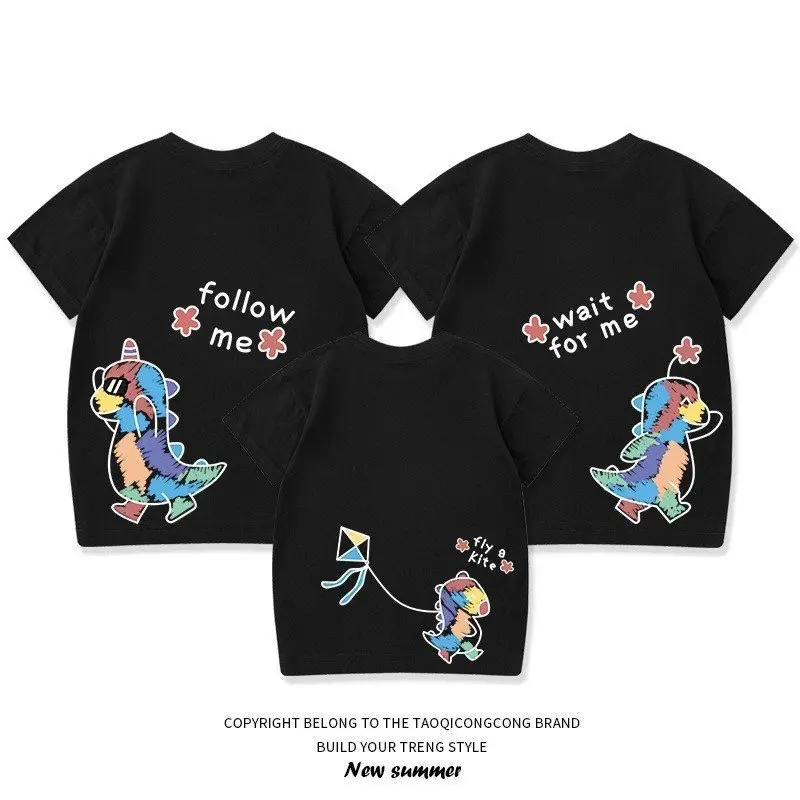 Áp thun gia đình in hình Khủng Long 3