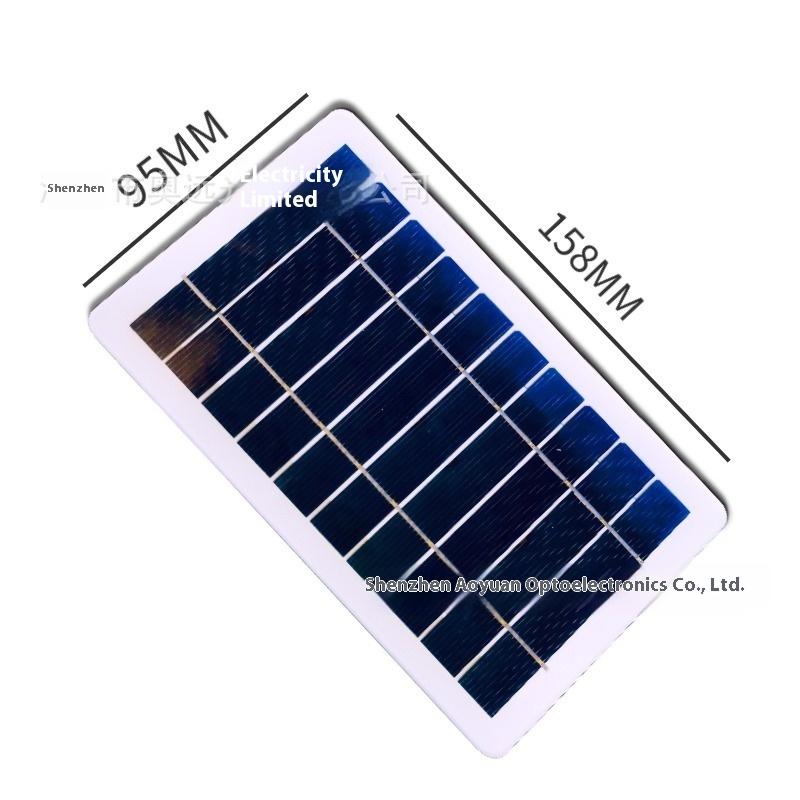 Hot New Recommend 2 W5v Solar Panel Battery Rechargeable Photovoltaic Panel USB Output Outdoor Mobile Phone Power decorations 5
