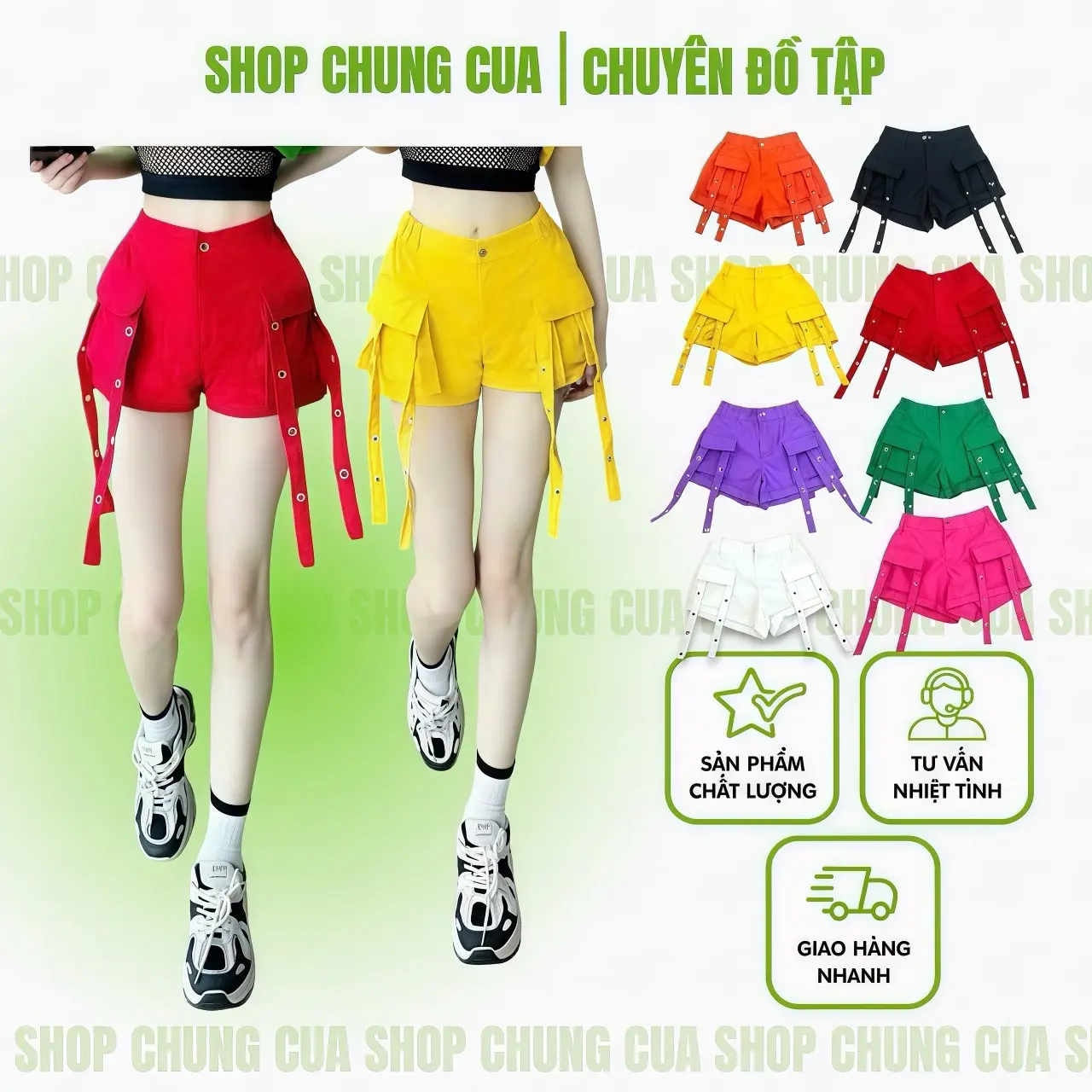 Quần đùi kaki bốn dây khuyên dành cho nữ tập zumba, shuffle dance, dân vũ,  Sport, đồ tập nữ đẹp, đồ tập aerobic đẹp, đồ tập aerobic nữ cao cấp.
