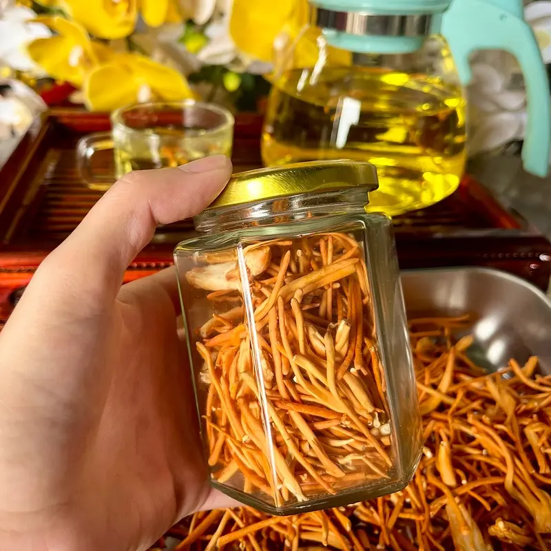 10gr Nấm Trùng Thảo sấy thăng hoa tăng cường sức khỏe , cải thiện giấc ngủ ,  Nước Trà Chè TeaChua Sen 1