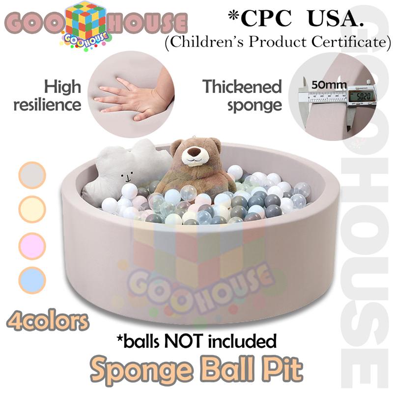 Sponge Pit Foam Ball Pit for Toddlers Soft Round Kiddie Pool Baby Playpen - TikTok ...