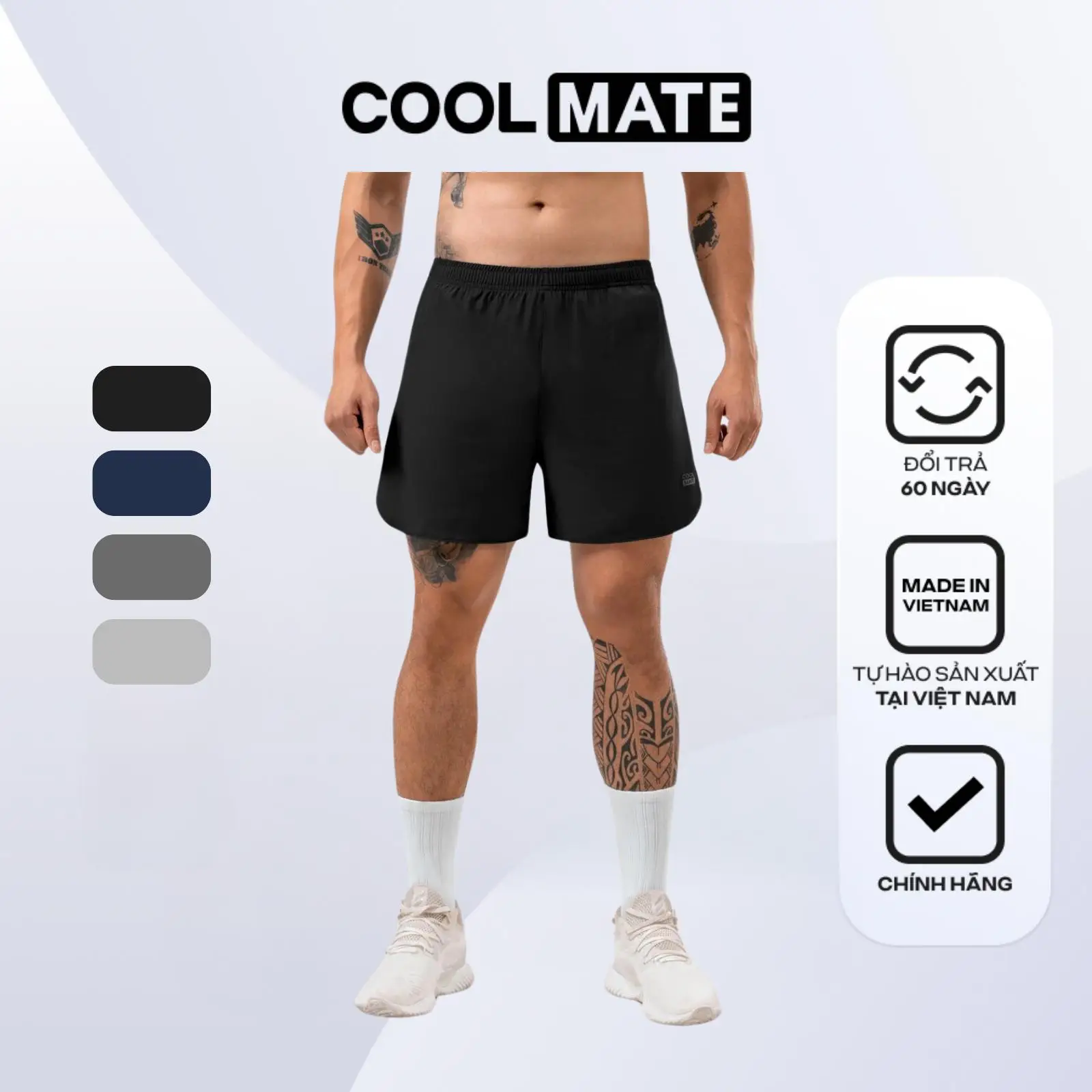 [DEAL SỐC] Quần short thể thao nam Maxcool Thoáng khí nhanh khô - Coolmate