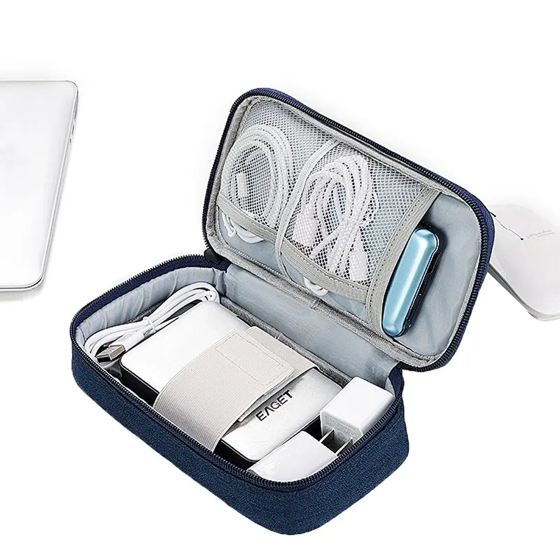 กระเป๋าเก็บของดิจิตอล USB, อิเล็กทรอนิกส์, แบบพกพา, กระเป๋าเก็บของสำหรับเดินทาง, เหมาะสำหรับอุปกรณ์เสริมและที่ชาร์จสายไฟ, ฮาร์ดไดรฟ์ไฟฟ้า, พร้อมพอร์ต USB, การออกแบบกระเป๋า