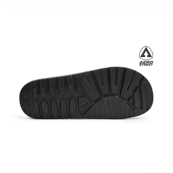 Aerostreet 39-44 Romeo Hitam Hitam - Sandal Selop Slip On B1AAA 6