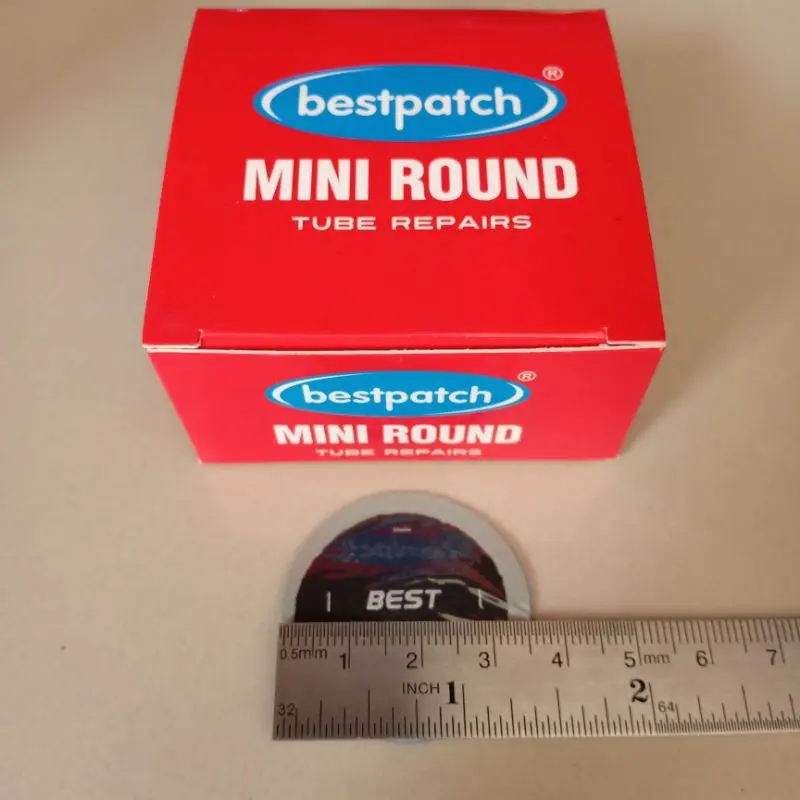 Bestpatch Mini Round 35mm 1 Box isi 50pcs - Karet Tambal Ban Dalam Best Patch 0