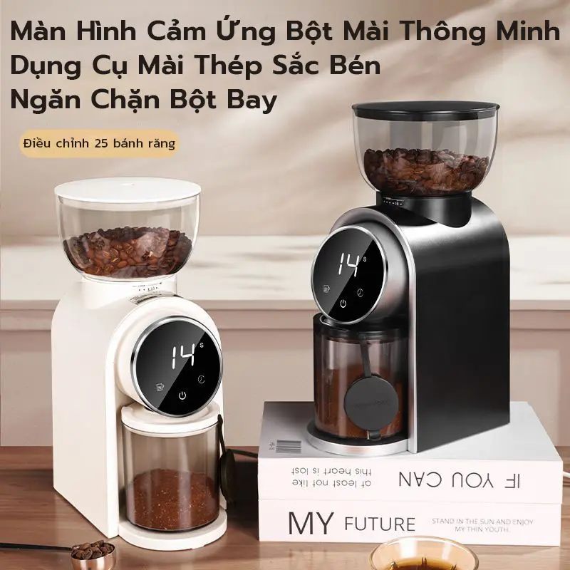 Máy Xay Cà Phê HB683 Xay Hạt Cafe 25 Cấp Độ Xay Màn hình LCD Thích Hợp Cho Gia đình Nhà Hàng 1