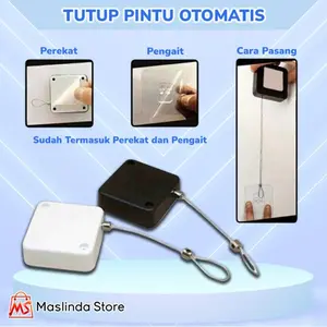Tali Alat Penutup Pintu Otomatis Tanpa Paku Sensor Tutup Menutup Pintu