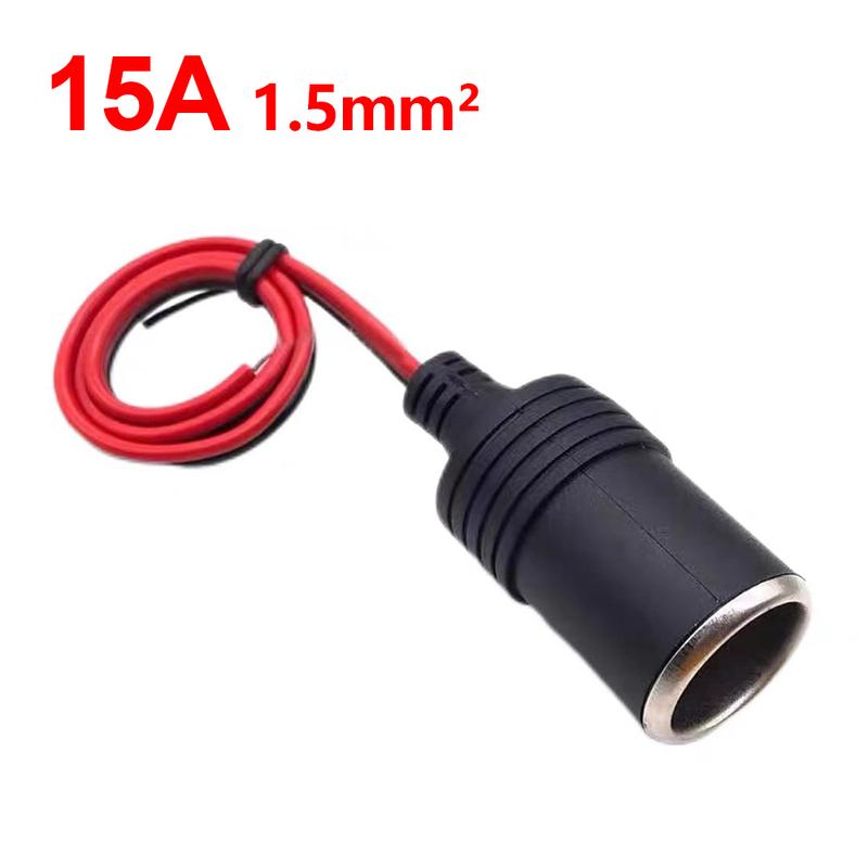 Product Introduction of KEBETMEE 12V car charger cable 10A/15A/20A female socket connector adapter 11