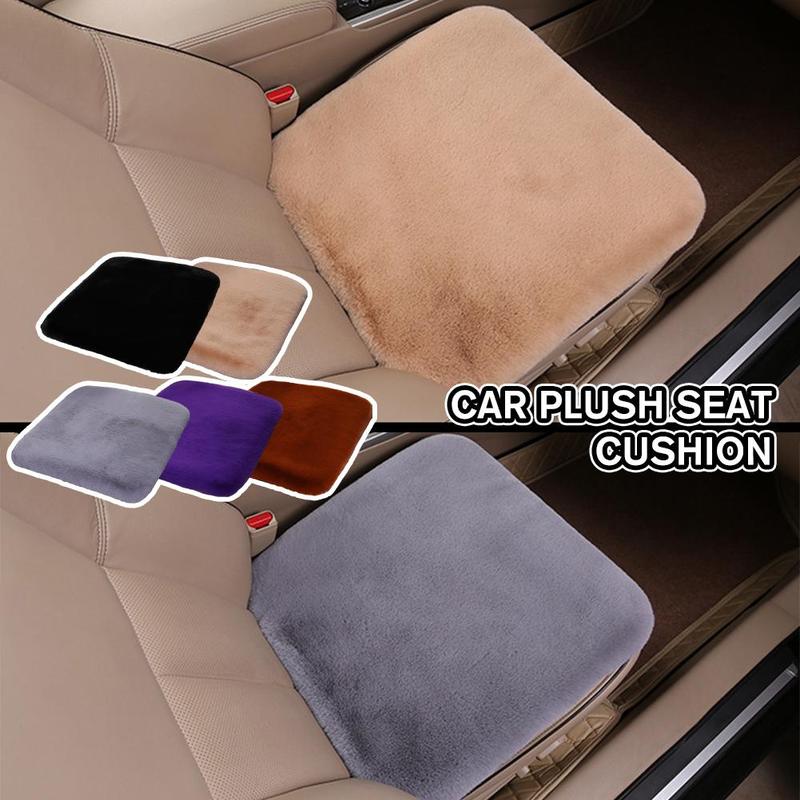 Product Introduction of Plush Seat Cushion Car Seat Cushion Winter Plush Rabbit Fur Winter Warmth Thick Wool One Piece E2D8 32