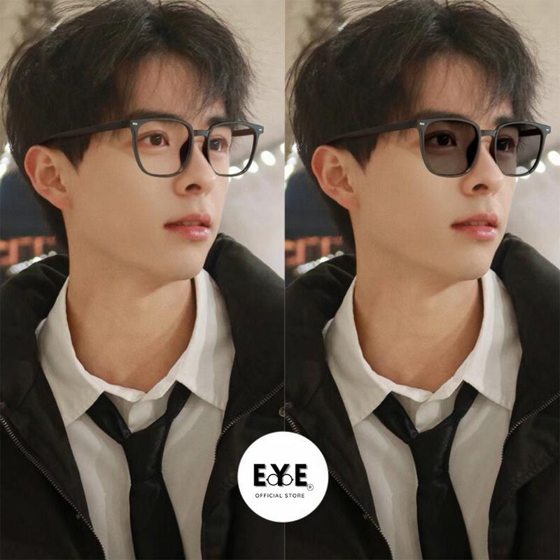 Mắt Kính Nam Nữ Đổi Màu Khi Đi Nắng Cao Cấp 2025 Với Thiết Kế Gạch Ngang Basic Mang Phong Cách Hiện Đại kính  mắt kính thời trang  nam