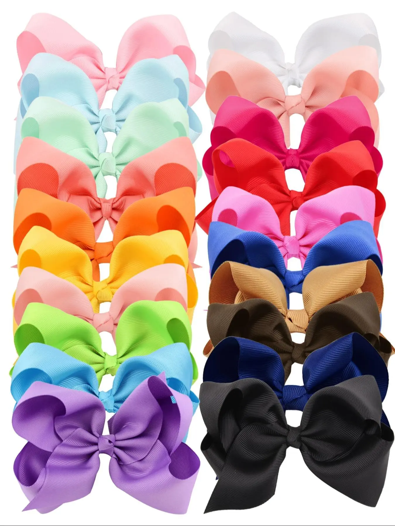 Cute Bowknot Design Hair Clips, 20pcs Colorful Hair Accessories for Women & Girls, Casual Versatile Hair Accessories for Daily Wear, Barrettes
