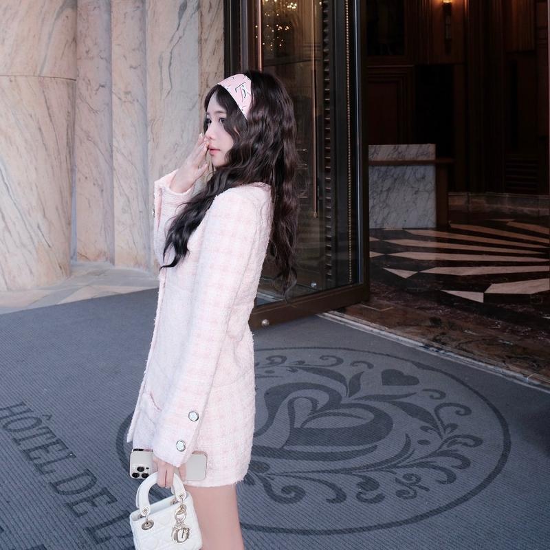 Brand Chérie - SARA SARA TWEED Váy lửng dáng giấu quần tiểu thư sang chảnh